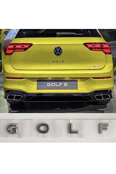 Waxen Volkswagen Golf Uyumlu Krom Arka Bagaj Yazısı Yeni Nesil Golf Arma Yazı