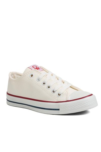 Benetton ® |   Bn-30728 - 3374 Alb - Pantofi sport pentru dama