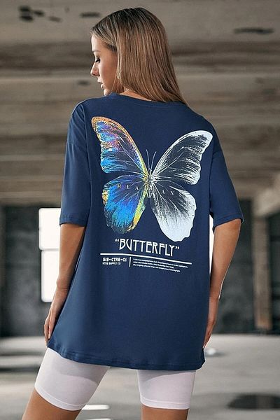 Machetta Butterfly Printed Oversize T-shirt