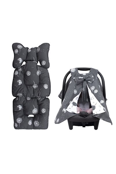 Sevi Bebe Puset Ve Oto Koltuğu Minderi + Fiyonklu Anakucağı Örtüsü Set