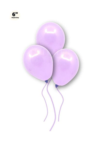 Huzur Party Store Small Mini Size Purple Color Macaron Balloon 10 Pcs 6 Inch 15 Cm Party Balloon Soft Color Birthday Decoration