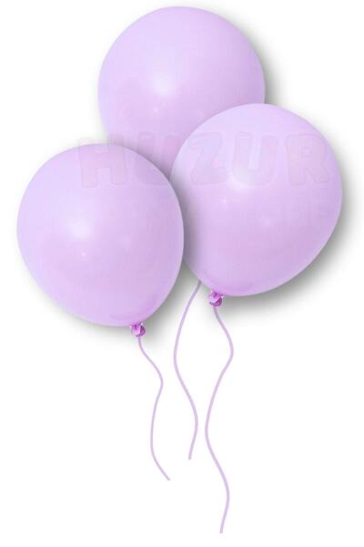 Huzur Party Store بالون معكرون أرجواني 10 قطع 30 سم لون باستيل بالون للحفلات ...
