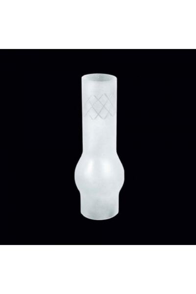 Avize,lamba Camı.küçük Boy.mat,dekorlu.alt Çapı:7,00cm.h:25.50cm.