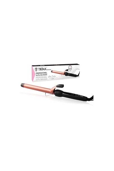 Trina Professional Digital Hair Curler 25 Mm Rose Gold Curling Iron Trnsacms0081