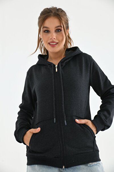 VOLT CLOTHİNG Φούτερ με κουκούλα Unisex με φερμουάρ