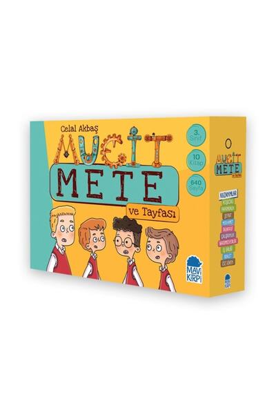 Genel Markalar Mavi Kirpi Mucit Mete Ve Tayfası 3. Sınıf Hikaye Seti (10 Kitap)