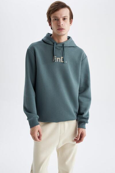 DeFacto Φούτερ με κουκούλα κανονική εφαρμογή