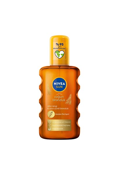 NIVEA Sun Spf6 Yoğun Bronzlaştırıcı Uzun Süreli Bronzluk Yoğun Bronzluk Güneş Brozlaşma Yağı 200 Ml