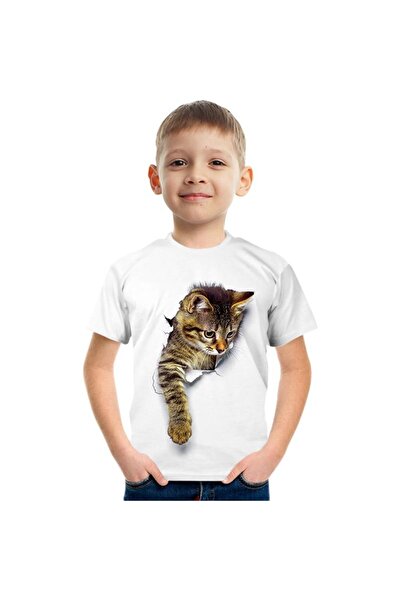 GALASHOP Kedi Desenli 3d Tişört