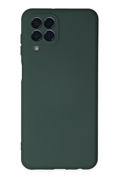 HappyCase Samsung Galaxy M33 Kılıf Nano Içi Kadife Silikon - Koyu Yeşil