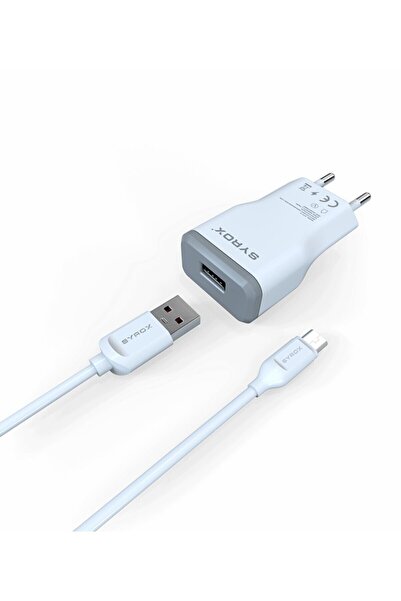 Syrox Eu-39-huawei Mate 10 Lite Uyumlu Mikro Usb Girişli 2.0 Amper Şarj Aleti...