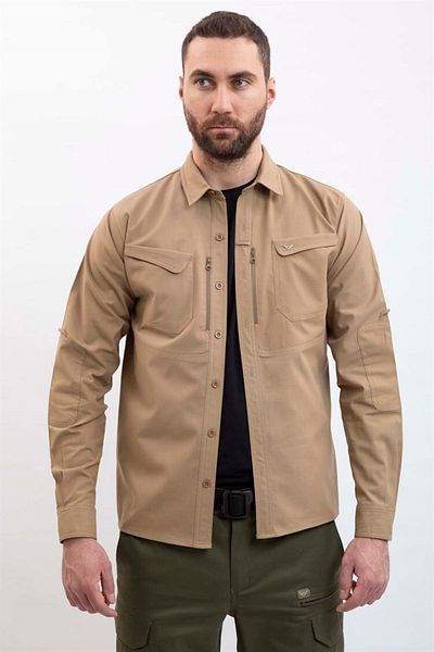 VAV WEAR Ανδρικό πουκάμισο Trekking - Βαμβακερό, Tactical, Πουκάμισο για Κάμπινγκ εξωτερικού χώρου Tactec03
