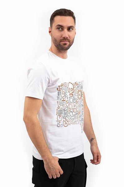 VAV WEAR Ανδρικό μπλουζάκι εξωτερικού χώρου - Casual, βαμβακερό, εμπριμέ, κοντό μανίκι, μπλουζάκι με λαιμόκοψη02
