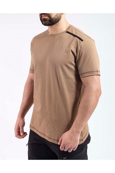 VAV WEAR Ανδρικό μπλουζάκι εξωτερικού χώρου - Βαμβακερό, κοντό μανίκι, ανθεκτικό στον ιδρώτα, μηδενικό λαιμόκοψη03