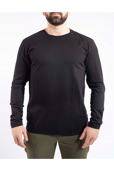 VAV WEAR Men's Long Sleeve Outdoor T-shirt - Anti-Sweat, Crew Neck, Cotton Basetı04