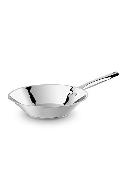 Lines 28 Cm Chef Steel Wok Pan Metal Handle