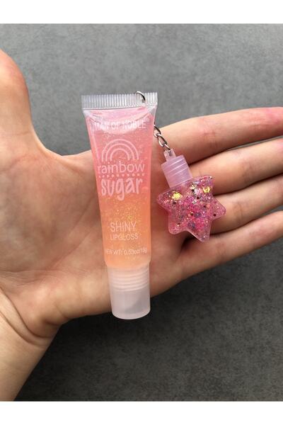IMAN OF NOBLE Gökkuşağı Dudak Parlatıcısı Yıldızlı 2’li Rainbow Sugar Shiny L...