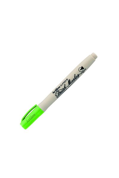 artline Supreme Brush Marker Flexible Brush Tip Pen Pistachio Green