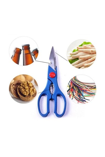 HERFİE 8 Function Stainless Steel Meat Fish Vegetable Chopper Jar Bottle Opener Scissors