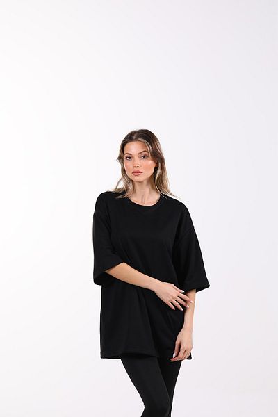 MAXI DRY Anti-Excessive Sweating Oversize Black Women's T-shirt