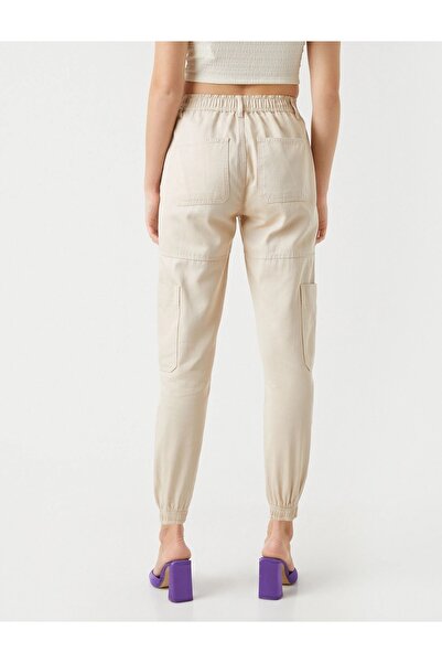 Koton Jeans with Elastic Waist Relaxed Cut High Waist - Baggy Jean