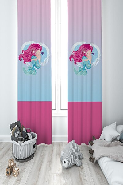 BAMBAŞKA MODA Cortina de fundal pentru camera bebelusului si copiilor sirena ...