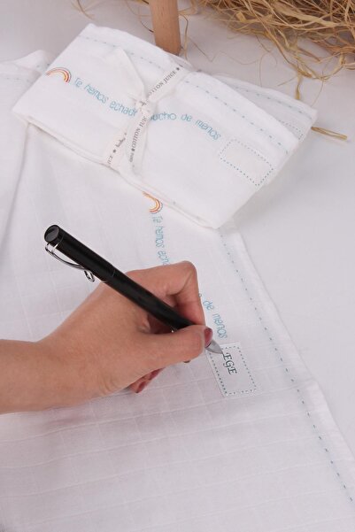 Baveno حفاضات موسلين للأطفال مصنوعة من القطن بنسبة 100% مقاس 55x55 مع علامة ا...