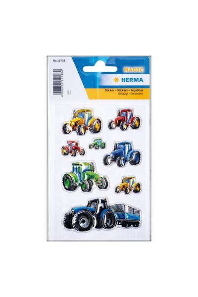 Herma Magic Yarış Traktörleri Sticker Seti (8 Parça)