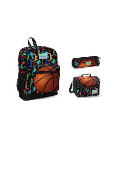 Coral High Boys' Basketball Patterned Primary School Bag Set