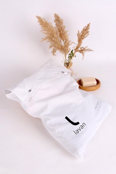Baveno 100% Cotton Travel Care Organizer Cloth Bag with Snap Fasteners