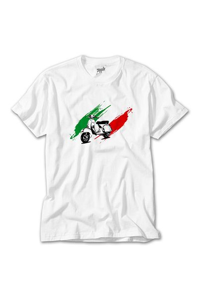 Z zepplin Vespa στην Ιταλία Λευκό T-Shirt