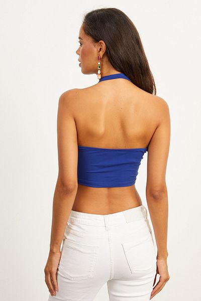 Cool & Sexy Bustier - Dunkelblau - Unifarben