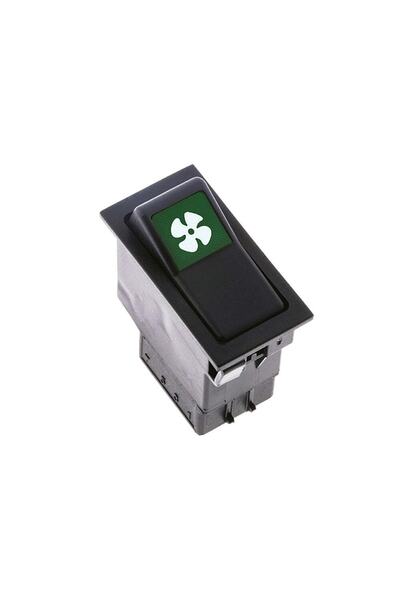 allestock Universal Fan Düğmesi Anahtarı 6 Pin Rocker Switch - Ampullü 12v