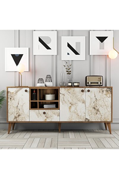 Variant Mobilya Napoli Konsol - Beyaz Mermer