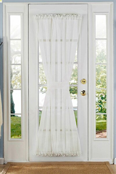 evihtiyaclarim by IOC Briz Çubuklu Ultra Büzgülü Briz Gümüş Tül Perde Kapı&pe...