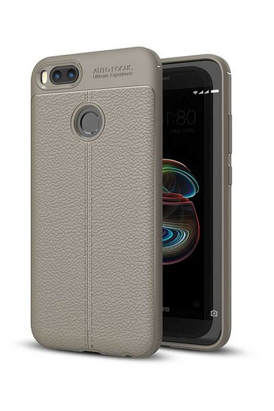 kılıffuarı Xiaomi Mi A1 Case Silicone Leather Look Protected Niss Cover