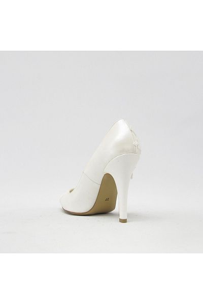 Meshure Msre033 Mother of Pearl Women's Embroidered Bridal Shoes