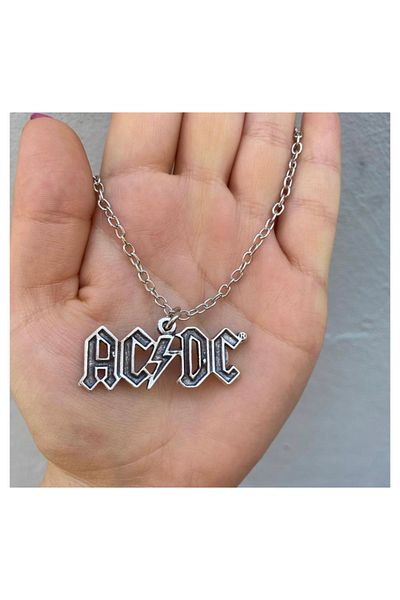 Köstebek Ac Dc Logo Necklace