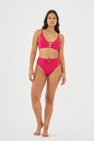 Starinci Mayo Starinci Yüksek Bel Bağlamalı Üçgen Bikini