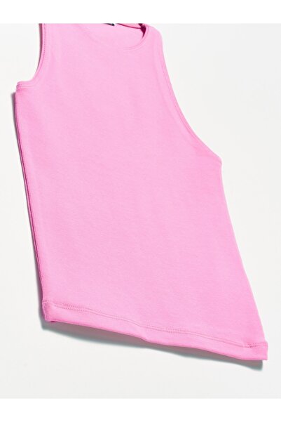 Dilvin 3694 Halter Collar T-Shirt-Light Pink