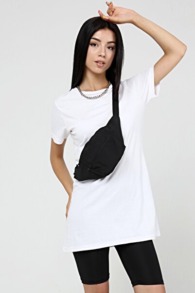 D'VERS Τσάντα χιαστί Unisex Μαύρη ώμου και μέσης με αδιάβροχο ύφασμα και λουράκι