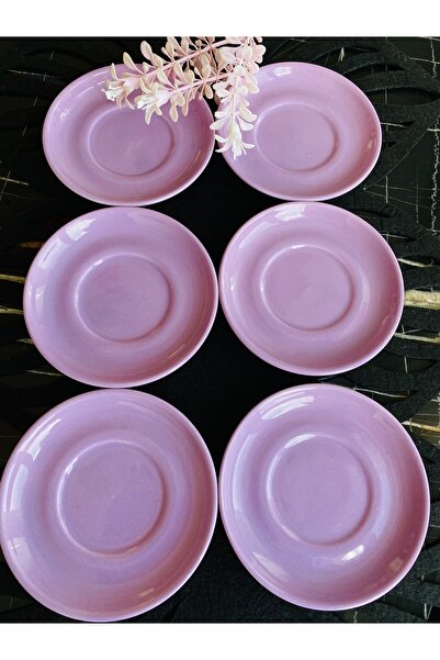 VENÜS HOME DECORATION ليلك - صحن شاي دائري 6 قطع