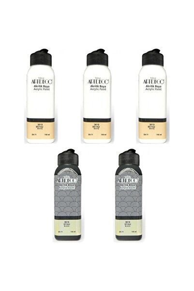 Artdeco Akrilik Boya 140 ml 3 Beyaz 2 Siyah