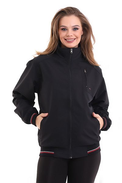 Everest Women's Seasonal Stand Collar Lined Water Repellent Oversize Coat with Pockets
