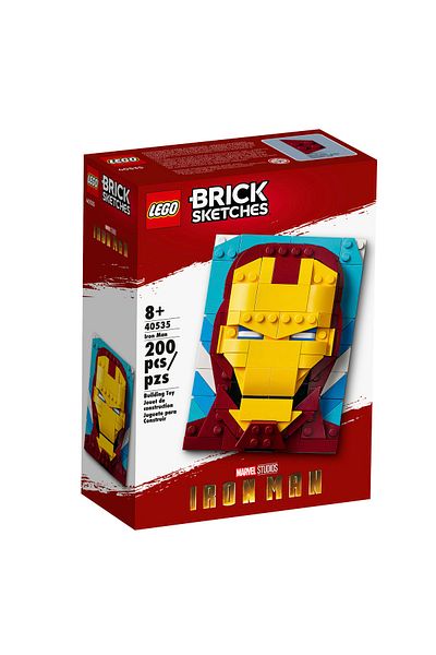 LEGO Brick Sketches 40535 Iron Man (200 Pieces)