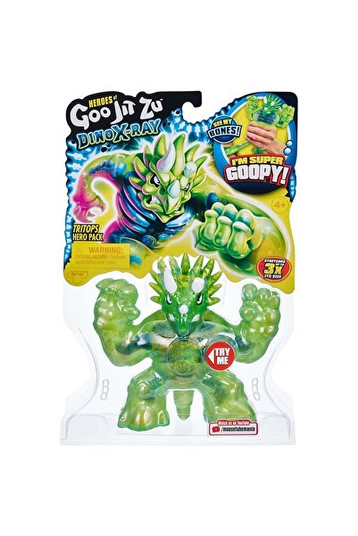 GIOCHI PREZIOSI Goojitzu Dino X-ray شخصية واحدة Tritops Goojitzu