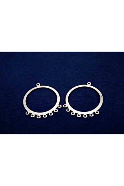 yfhobi 2 Adet - 38x31 Mm Küpe Sallantısı Nikel Kaplama Metal Pul, Takı Malzem...