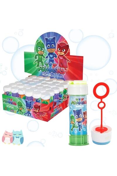 DZC KUZENLER AVM 9 Lu Pj Maskeliler Köpük Baloncuk Çocuk Oyuncak Çizgi Film K...