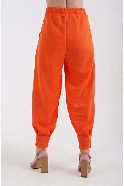 Zelish My Sister З візерунком з квітів граната - з плісированою та еластичною талією, штани на шнурівці