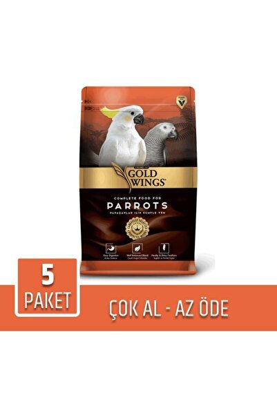 Gold Wings Premium Papağan Yemi 750gr X 5 Paket